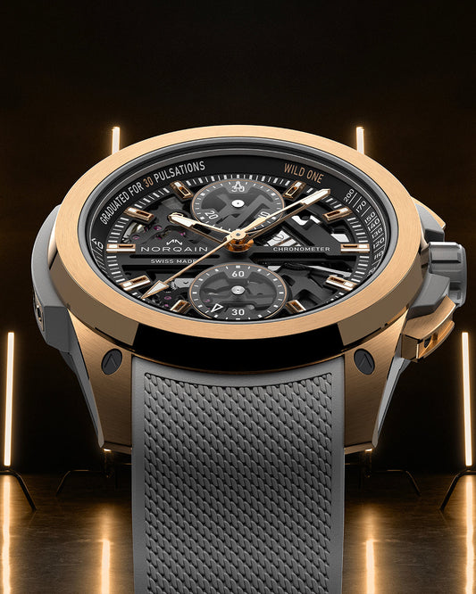 Wild ONE Skeleton Chrono Red Gold - Grey Limited Edition